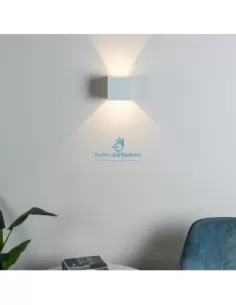 Würfelwandleuchte 12W Doppelemission 3000K weiß IP65